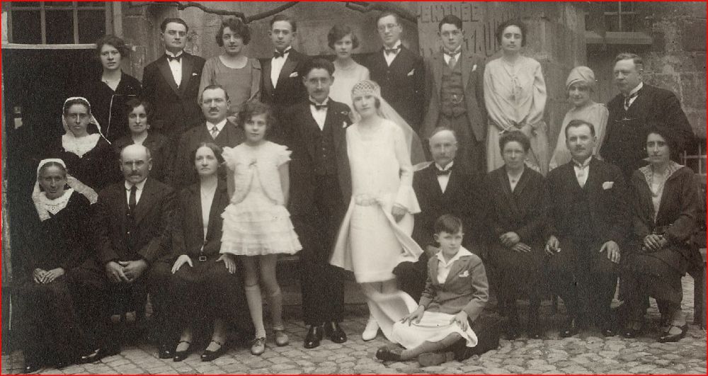 mariage UHEL - LAUFROY 1929